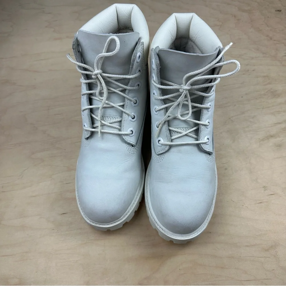 Timberland Light Gray Leather Boots boys